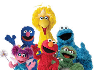 Elmo And His Friends Wallpaper