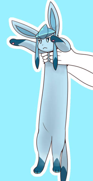 Elongated Glaceon Wallpaper