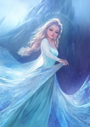 Elsa Beautiful Snow Princess Wallpaper