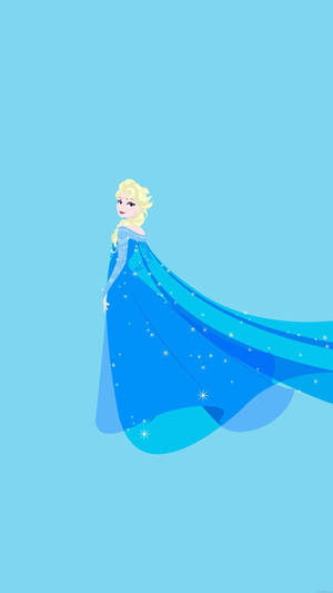 Elsa Frozen Art Iphone X Cartoon Wallpaper