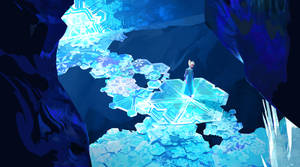 Elsa Frozen Cave Wallpaper