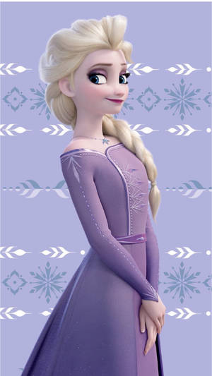 Elsa Posing In Frozen 2 Wallpaper