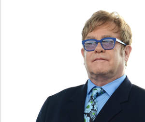 Elton John Formal Headshot Wallpaper