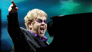 Elton John Pop Rock Concert Wallpaper