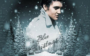 Elvis Presley Blue Christmas Wallpaper