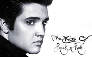 Elvis Presley King Of Rock And Roll Wallpaper