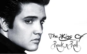 Elvis Presley King Of Rock And Roll Wallpaper