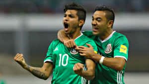 Emblazoned Pride Of Mexico Soccer Team Wallpaper