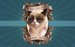 Emblem Grumpy Cat Wallpaper