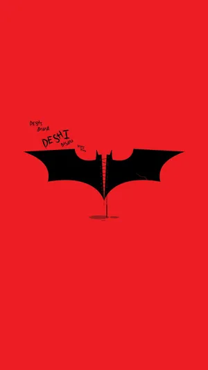 Embrace The Strength Of The Caped Crusader Wallpaper