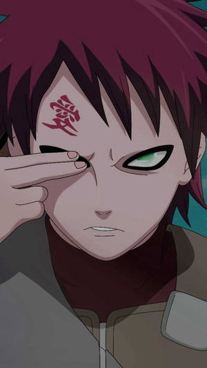 Embrace Your Inner Ninja With This Exclusive Gaara Iphone Wallpaper. Wallpaper