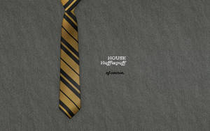 Embroidered House Hufflepuff Wallpaper
