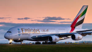 Emirates A380 Double-decker Model Wallpaper