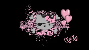 Emo Hello Kitty Pirate Art Wallpaper