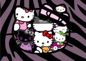 Emo Hello Kitty With Bear Wallpaper