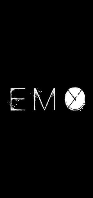 Emo Logo On A Black Background Wallpaper