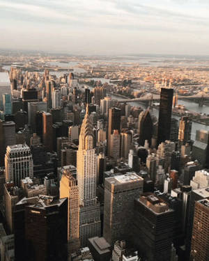 Empire State Building At Sunset Wallpaper