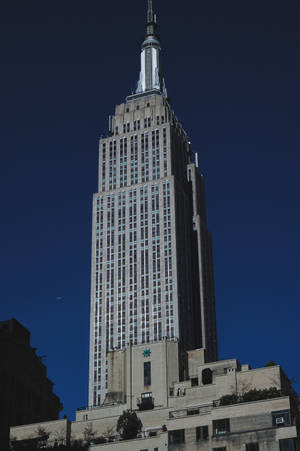Empire State Building Daytime Blue Sky Wallpaper