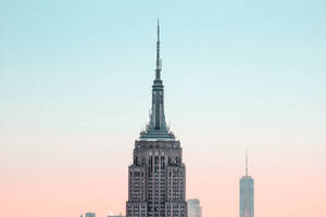 Empire State Building During Twilight Wallpaper