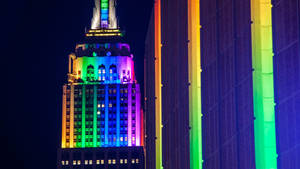 Empire State Building Light Wallpaper