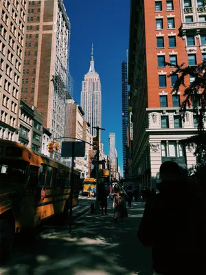 Empire State Building Urban Landscape Nyc Wallpaper