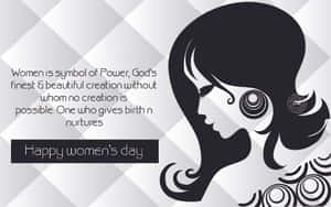 Empowering Symbol - Happy Women's Day Wallpaper