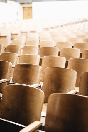 Empty Chairs In Classroom Education Wallpaper