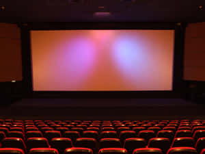 Empty Cinema Hall Red Seats Wallpaper