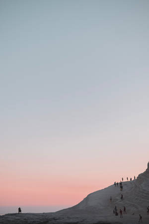 Empty Ombre Sunset Sky Wallpaper