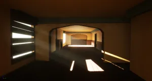 Empty Room With Inside Arches Wallpaper