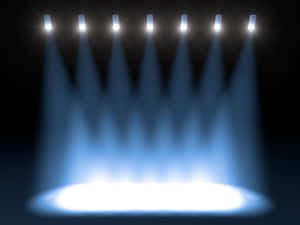 Empty Stage With White Spotlights Wallpaper