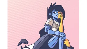 Ena Character Art Wallpaper