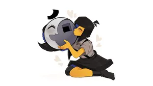 Ena Hugging Mask Wallpaper