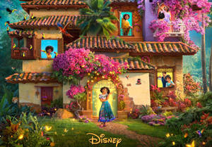 Encanto Characters In House Poster Wallpaper