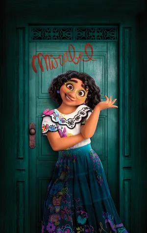Encanto Mirabel Dark Door Wallpaper