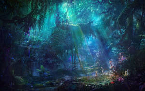 Enchanted Forest Background Wallpaper