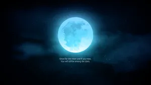 Enchanting Blue Moon Desktop Wallpaper