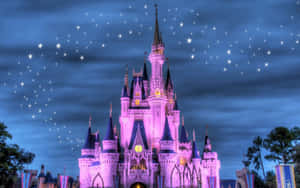 Enchanting Castle Under Fairy-tale Skies - Aesthetic Disney Wallpaper