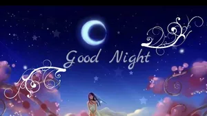 Enchanting Good Night Wishes Wallpaper