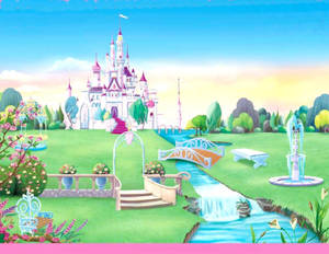 Enchanting View Of The Disney Castle Wallpaper