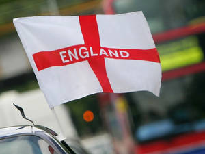 England Flag In Focus Shot Wallpaper