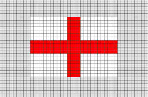 England Flag Pixel Art Wallpaper