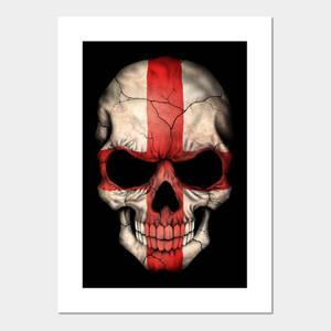 England Flag Skull Wallpaper