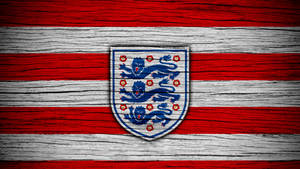 England Football Red White Stripes Wallpaper