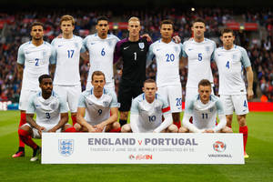 England Football Versus Portugal Wallpaper