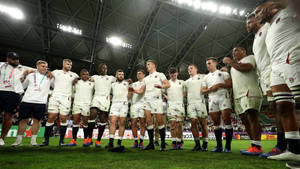 England Rugby Huddle Wallpaper