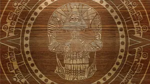 Engraved Masonic Art Wallpaper