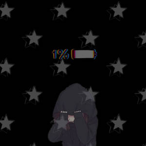 Enigmatic Emotion - A Sad Aesthetic Anime Girl In Low Power Mode Wallpaper
