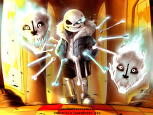 Enjoy A Happy Moment With Undertale Sans Wallpaper