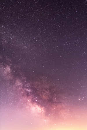 Enjoy A Peaceful Evening Admiring The Aesthetic Night Sky Wallpaper